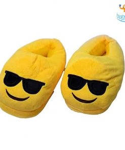 Big Daddy Emoji Plush Slippers