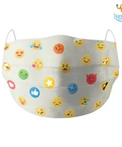 SoxyToes Father's Day Emojis Cotton Mask With Filter