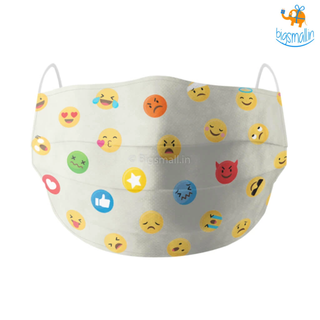 SoxyToes Father's Day Emojis Cotton Mask With Filter