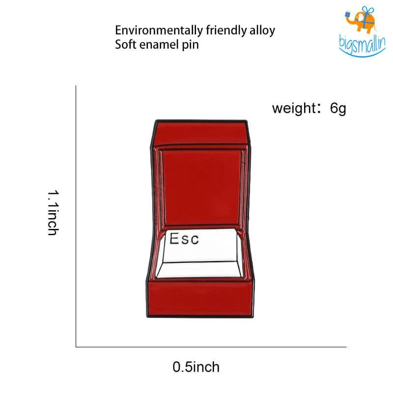 Bigsmall_piu Escape Metallic Lapel Pin All Of It