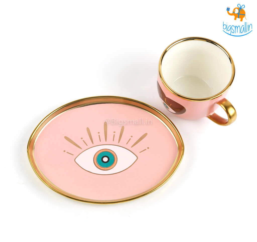 Bigsmall_hmk Evil Eye Cup And Saucer Set