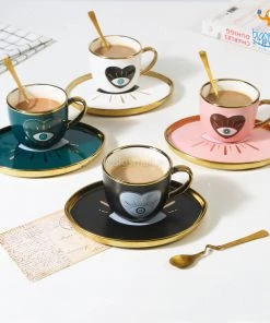 Bigsmall_hmk Evil Eye Cup And Saucer Set