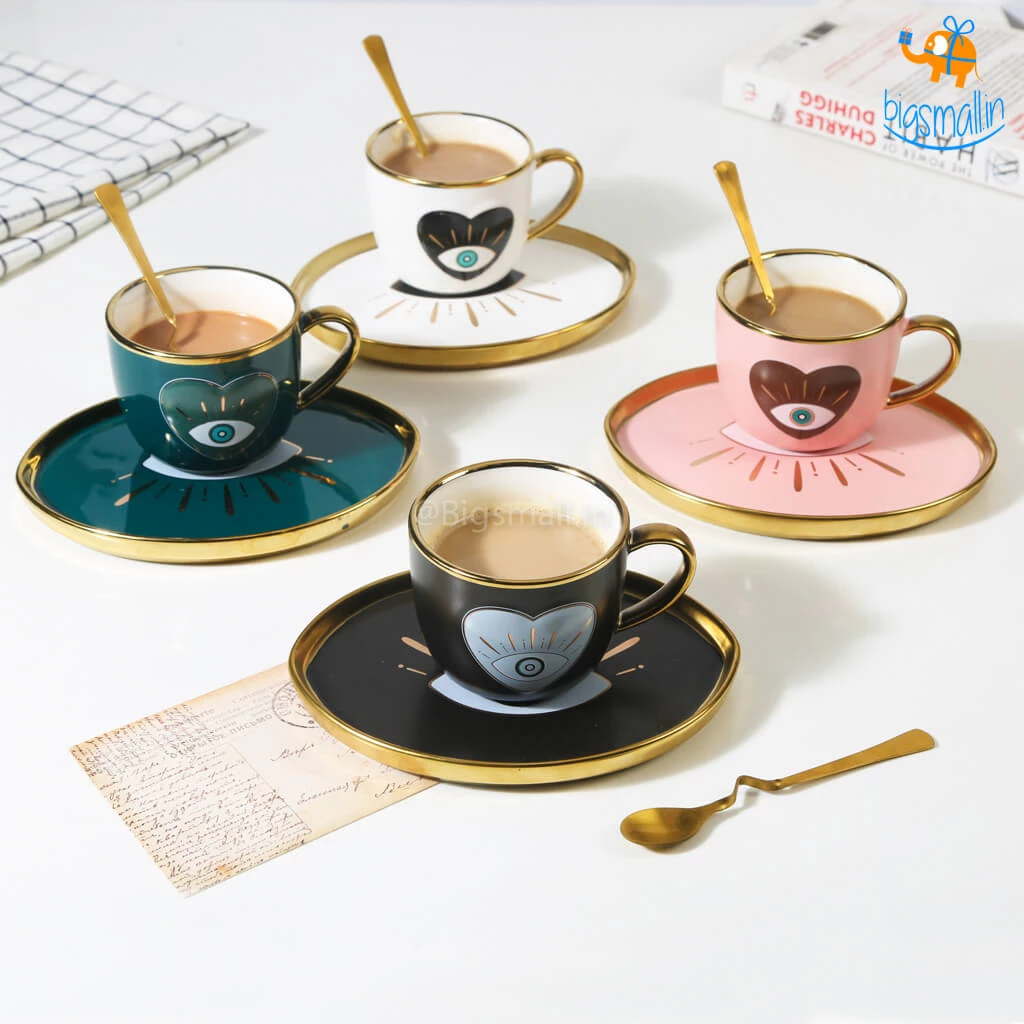 Bigsmall_hmk Evil Eye Cup And Saucer Set