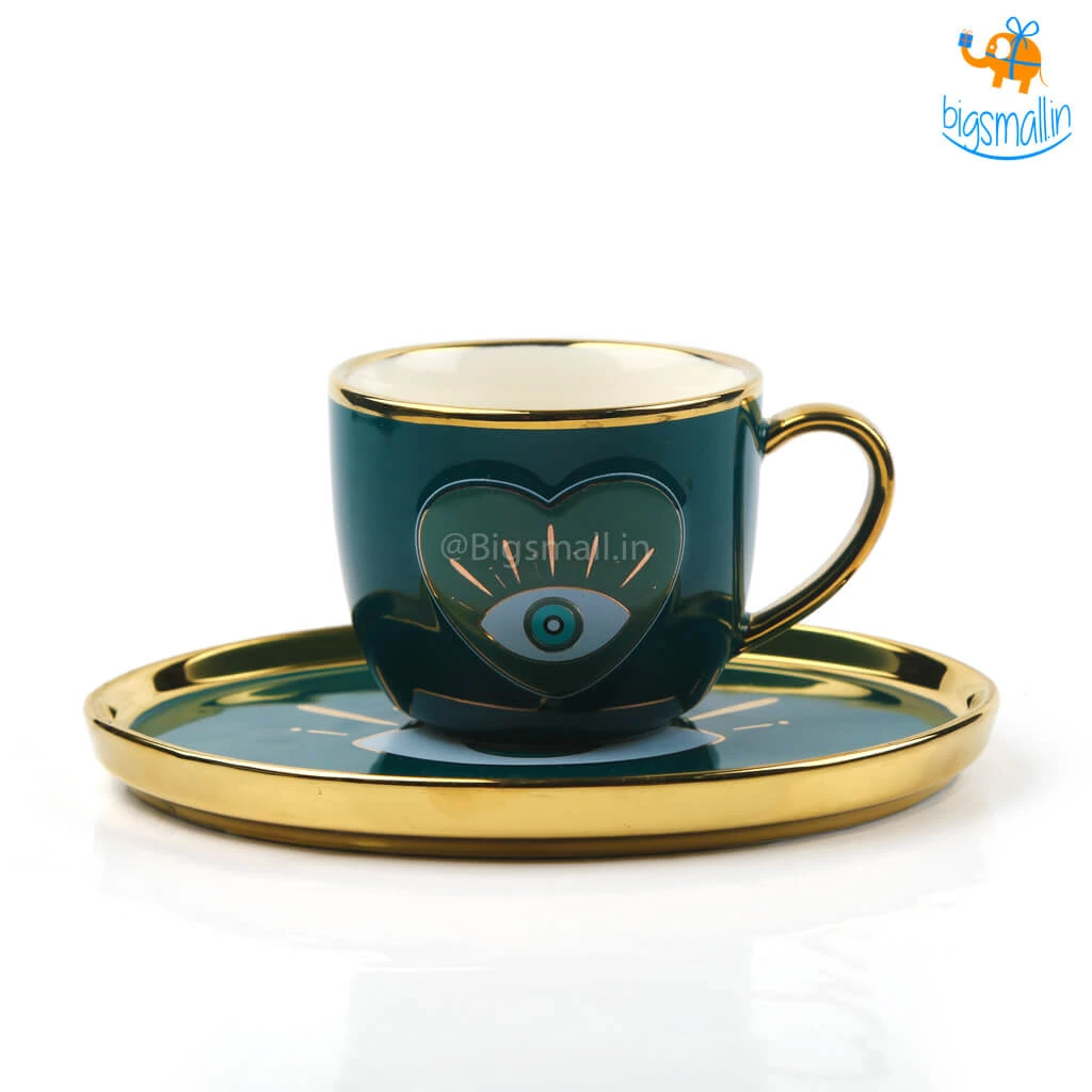Bigsmall_hmk Evil Eye Cup And Saucer Set