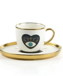 Bigsmall_hmk Evil Eye Cup And Saucer Set