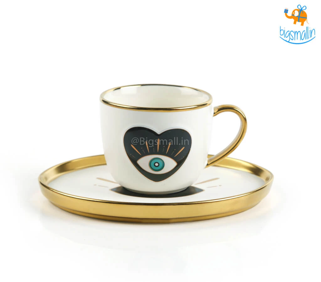 Bigsmall_hmk Evil Eye Cup And Saucer Set