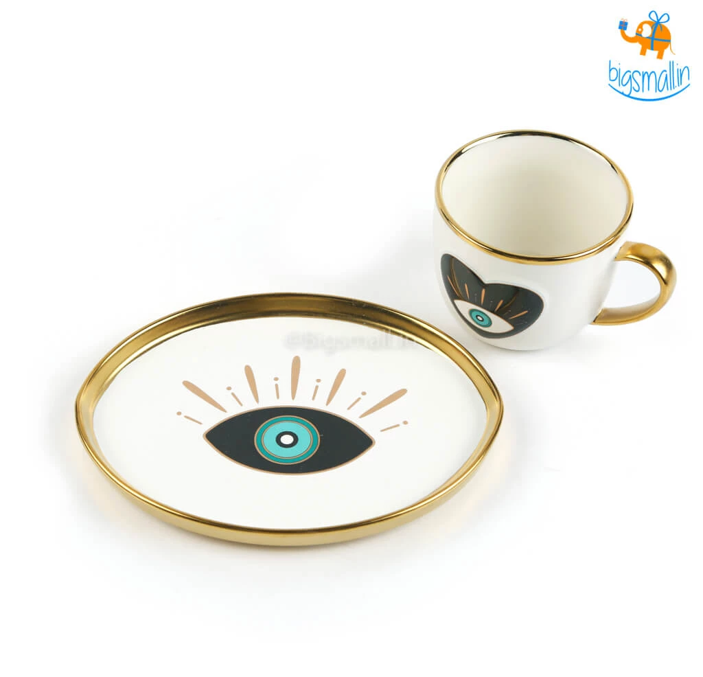 Bigsmall_hmk Evil Eye Cup And Saucer Set