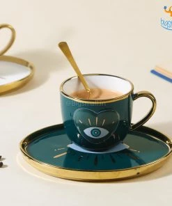 Bigsmall_hmk Evil Eye Cup And Saucer Set
