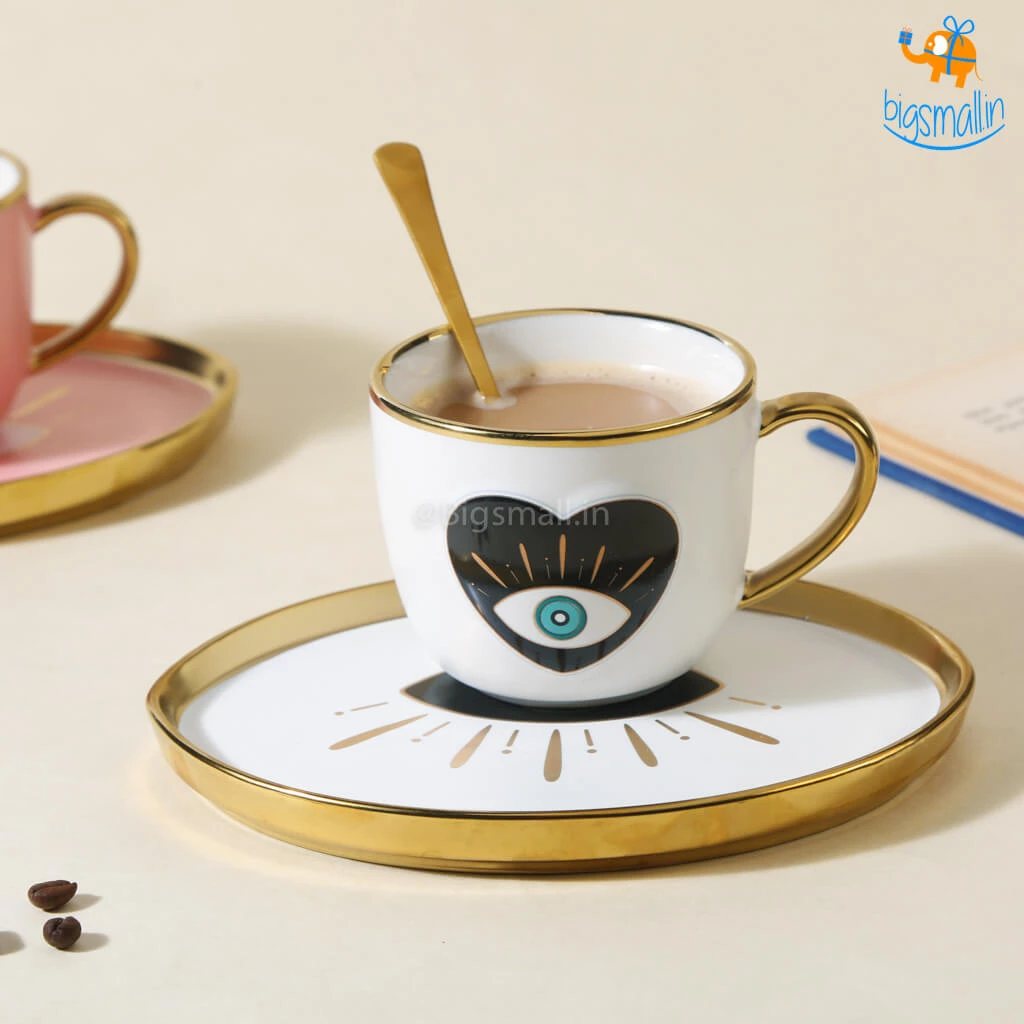 Bigsmall_hmk Evil Eye Cup And Saucer Set