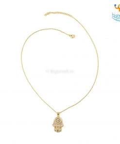 AmyLi Hamsa Evil Eye Pendant