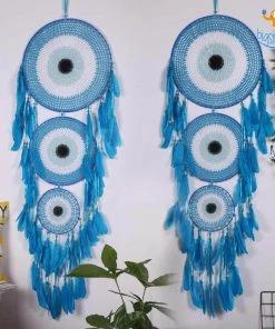 Bigsmall_hmk Evil Eye Multilayer Dreamcatcher