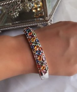 Ash Designs Confetti Multi-Sapphire Bracelet Bangle