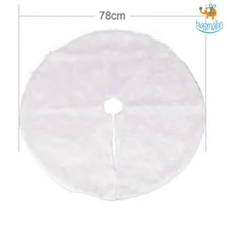 Coral Tree All Of It Faux Fur Christmas Tree Mat