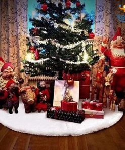 Coral Tree All Of It Faux Fur Christmas Tree Mat