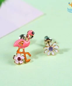 AmyLi All Of It Flamingo Earrings