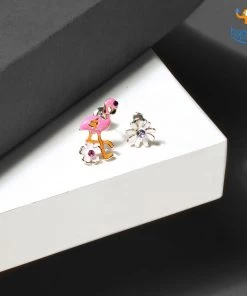 AmyLi All Of It Flamingo Earrings