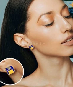 Krita & Penna All Of It Floppy Gold Plated Earrings