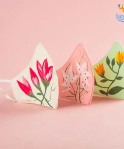 ATUT All Of It Hand-Painted Floral Cotton Mask
