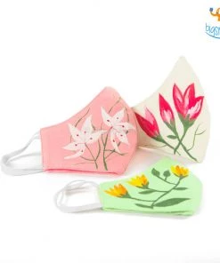 ATUT All Of It Hand-Painted Floral Cotton Mask