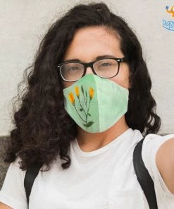 ATUT All Of It Hand-Painted Floral Cotton Mask