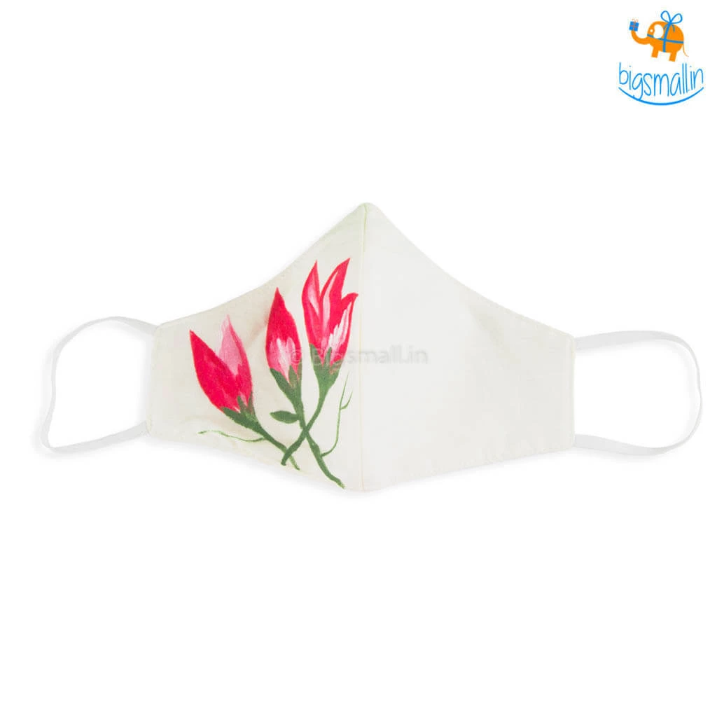 ATUT All Of It Hand-Painted Floral Cotton Mask