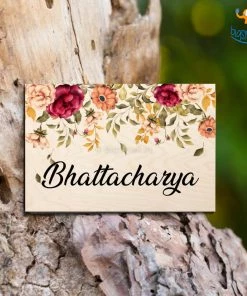 Chitra Chaya Personalized Floral Name Plate | COD Not Available