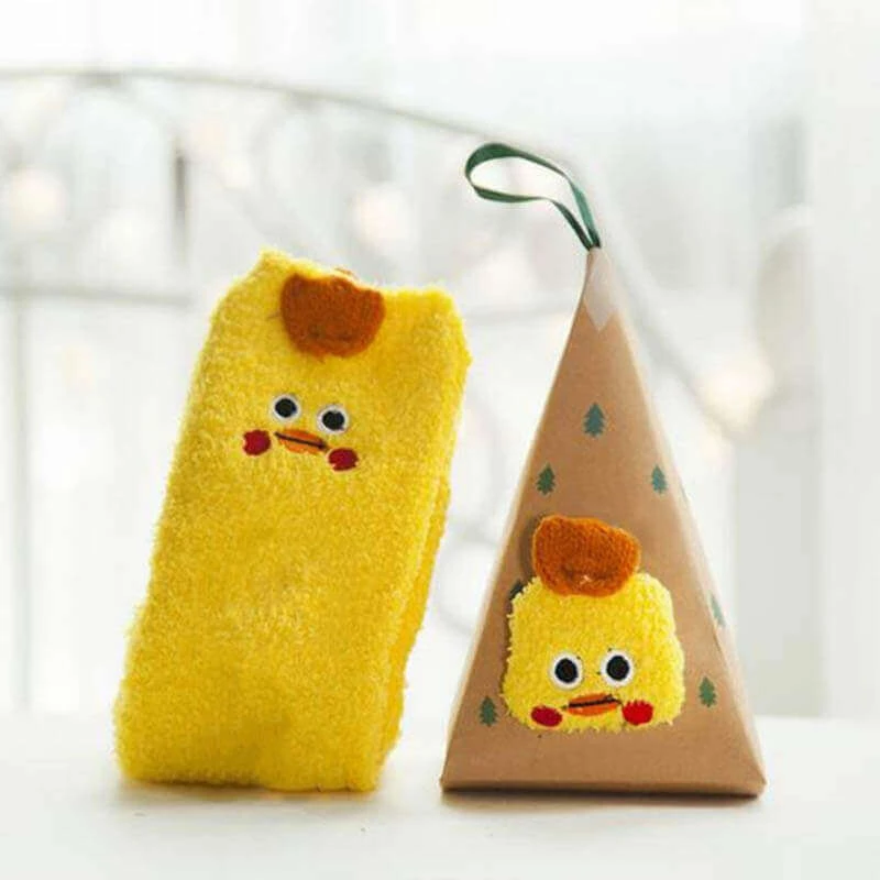 VinnyC Fluffy Christmas Socks