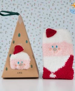 VinnyC Fluffy Christmas Socks