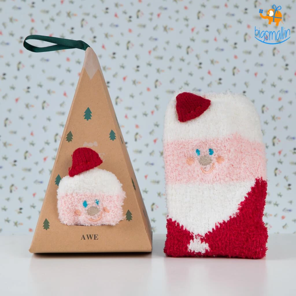 VinnyC Fluffy Christmas Socks