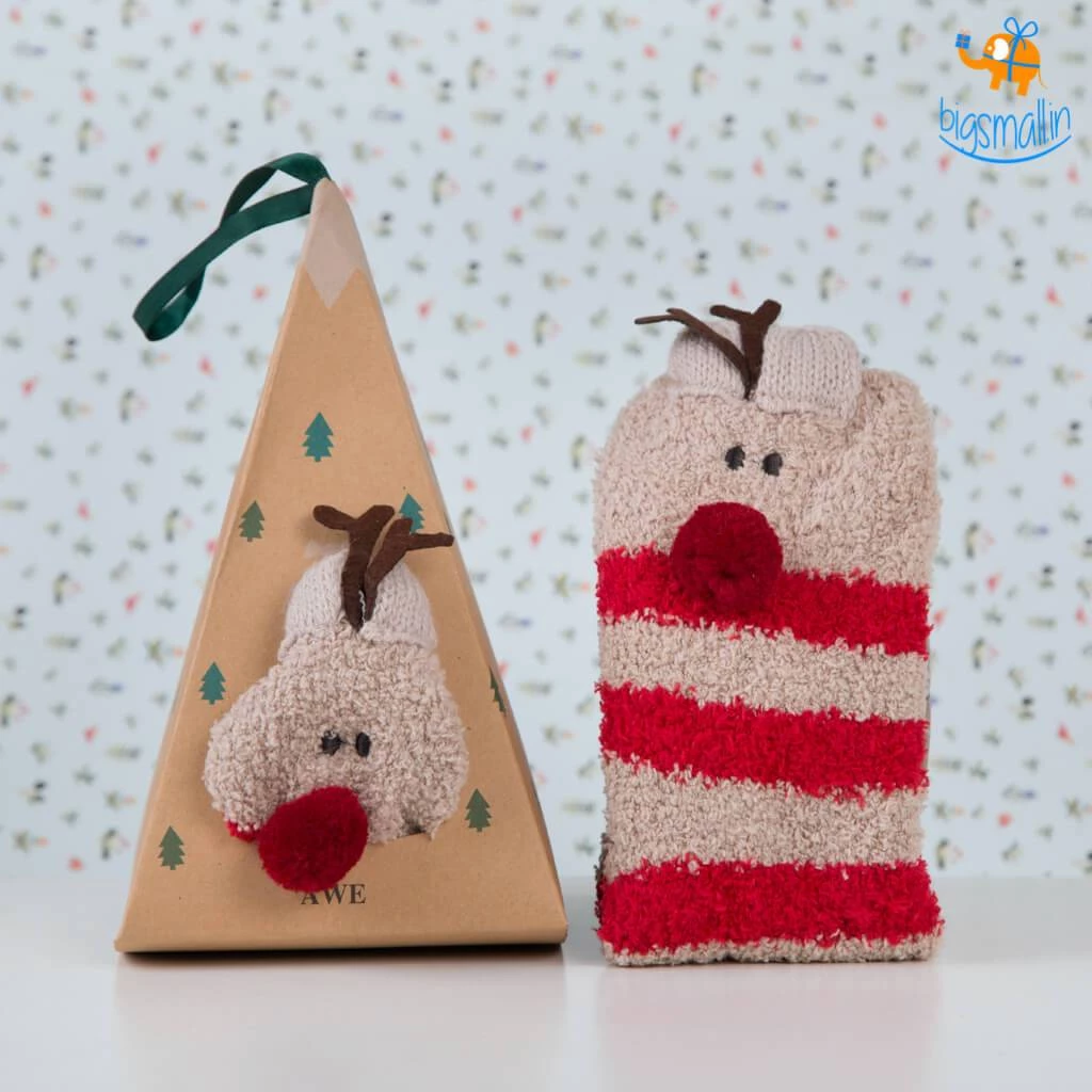 VinnyC Fluffy Christmas Socks