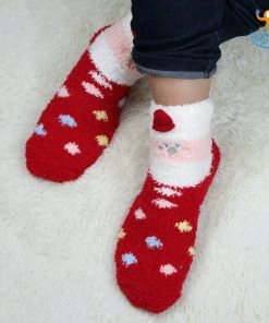 VinnyC Fluffy Christmas Socks