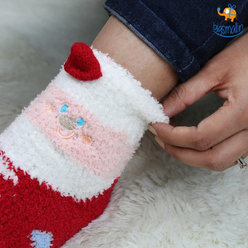 VinnyC Fluffy Christmas Socks