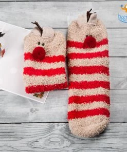 VinnyC Fluffy Christmas Socks