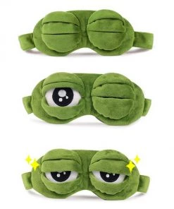 VinnyC 3D Plush Frog Eye Mask