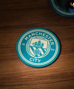 Bigsmall_cc Manchester City Wooden Coasters - Set Of 4
