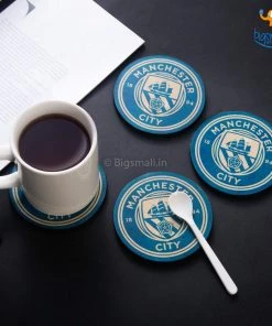 Bigsmall_cc Manchester City Wooden Coasters - Set Of 4