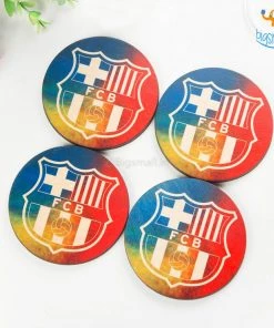 Bigsmall_cc Barcelona Wooden Coasters - Set Of 4 All Of It