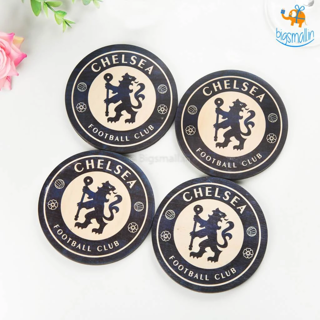 Bigsmall_cc Chelsea Wooden Coasters - Set Of 4 All Of It
