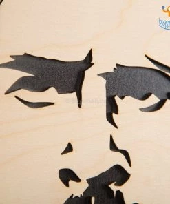 Bigsmall_cc Footballer Engraved Wooden Frame (19 X 13 Inches)