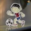 Bigsmall All Of It Footballer Wooden LED Lamp