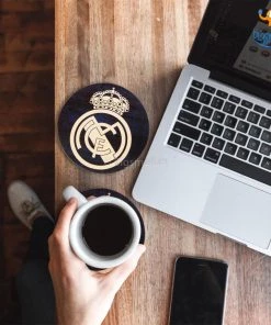 Bigsmall_cc Real Madrid Wooden Coasters - Set Of 4