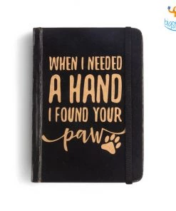 Mooch Design Studio I Found Your Paw A6 Notebook With Elastic