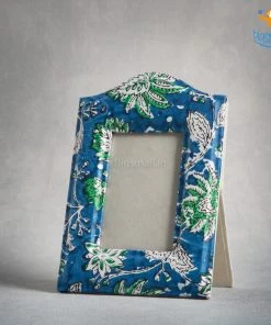 Ascetic Blue Floral Photo Frame