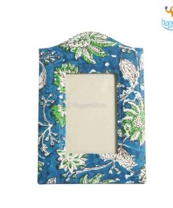 Ascetic Blue Floral Photo Frame