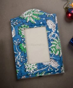Ascetic Blue Floral Photo Frame