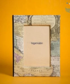 Ascetic World Map Vintage Photo Frame