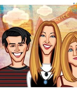 Graphicurry All Of It Friends Laminated Poster