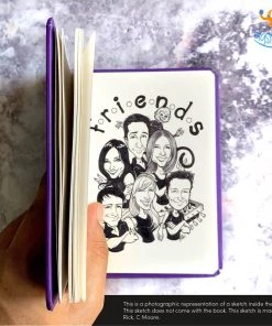 Mooch Design Studio All Of It Purple Door Friends A6 Notebook With Elastic