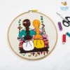 Hoop-Broideries All Of It Handmade Friends On A Swing Embroidery Hoop Art