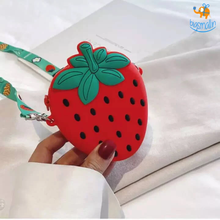 Bigsmall_hmk Sale Fruity Silicone Sling Pouch Bag